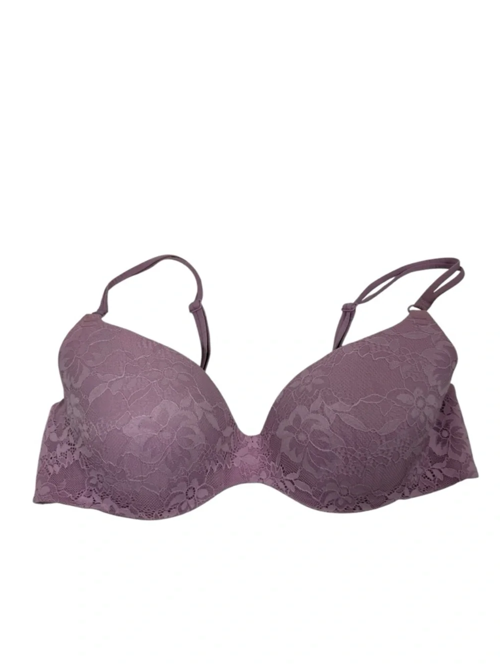 Victoria's Secret angels secret embrace mauve Lace Push-Up Bra size 36D - Picture 3 of 9